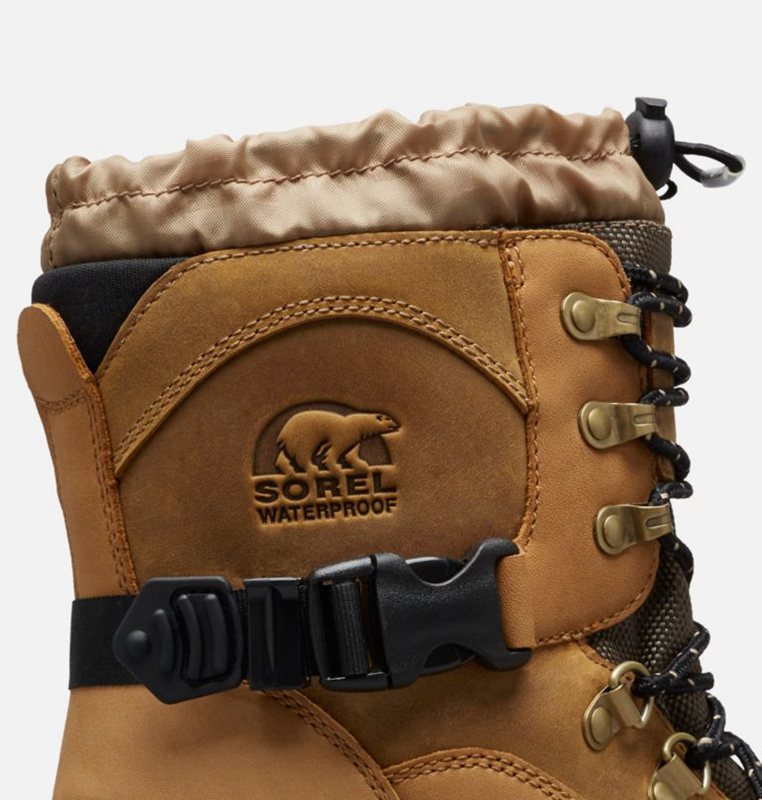 Mens Snow Boots Brown/Black - Sorel Conquest™ - 985306-HRJ